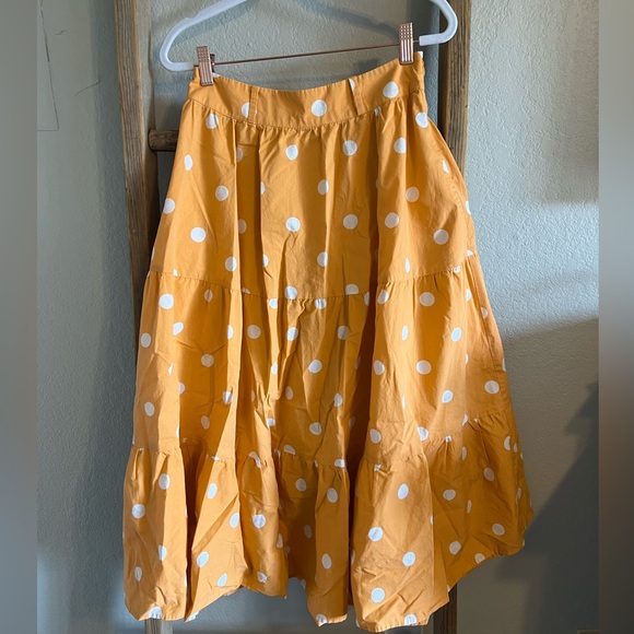 For Love and Lemons Polka Dot Tiered Skirt - Picture 2 of 6